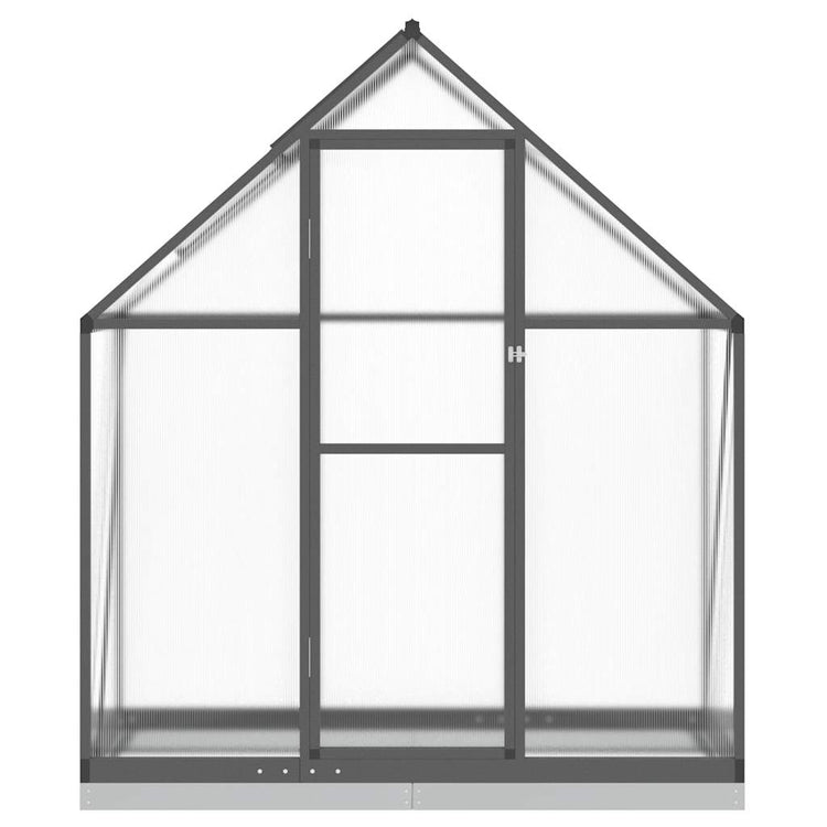 Vidaxl tuinkas avec cadre de base 169x58x202 cm anthracite en aluminium -colore
