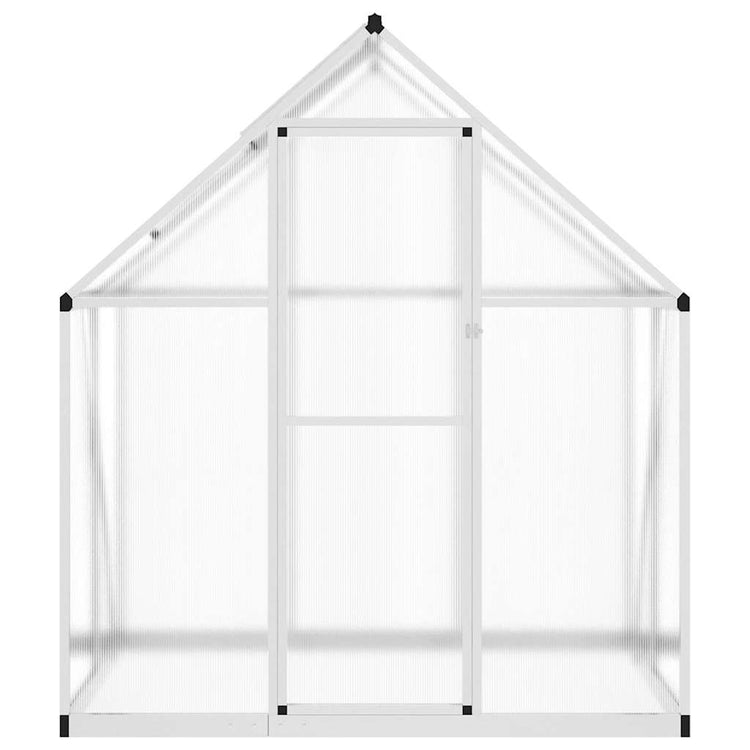 Vidaxl tuinkas avec cadre de base 169x114x195 cm en aluminium argent couleur