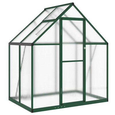 Vidaxl tuinkas avec cadre de base 169x114x195 cm vert aluminium