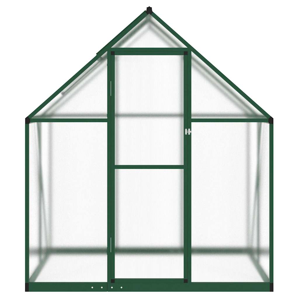 Vidaxl tuinkas avec cadre de base 169x114x195 cm vert aluminium