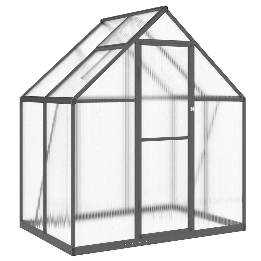 Vidaxl tuinkas avec cadre de base 169x114x195 cm couleur anthracite en aluminium