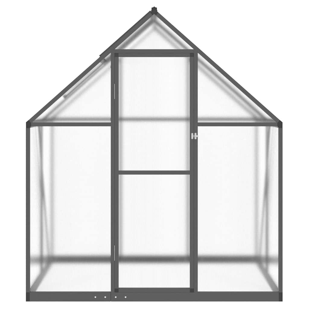 Vidaxl tuinkas avec cadre de base 169x114x195 cm couleur anthracite en aluminium