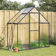 Vidaxl tuinkas avec cadre de base 169x114x195 cm couleur anthracite en aluminium