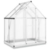 Vidaxl tuinkas avec cadre de base 169x114x202 cm en aluminium argent couleur