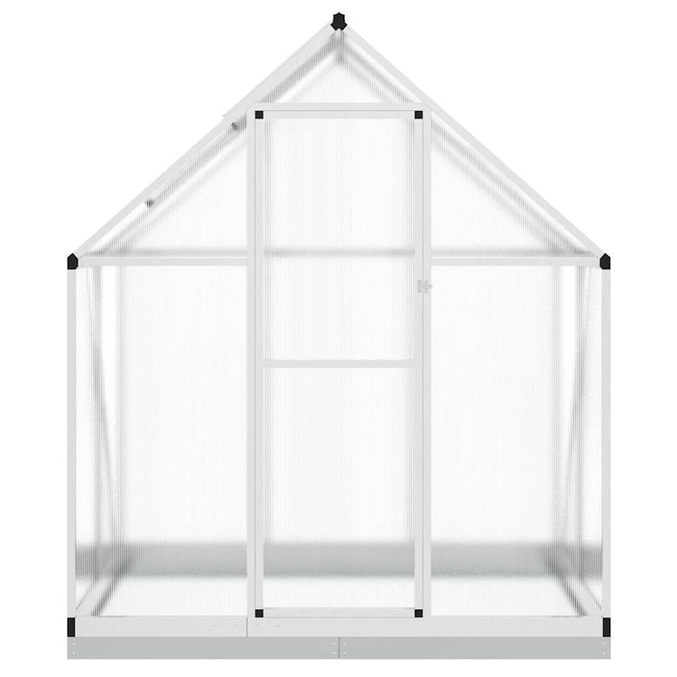 Vidaxl tuinkas avec cadre de base 169x114x202 cm en aluminium argent couleur