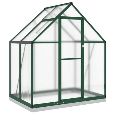 Vidaxl tuinkas avec cadre de base 169x114x202 cm vert aluminium