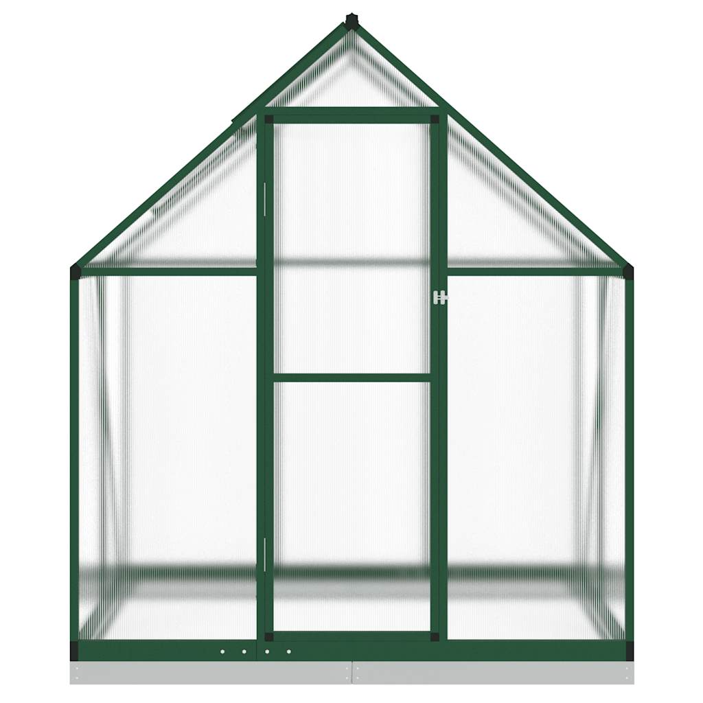 Vidaxl tuinkas avec cadre de base 169x114x202 cm vert aluminium