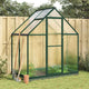 Vidaxl tuinkas avec cadre de base 169x114x202 cm vert aluminium