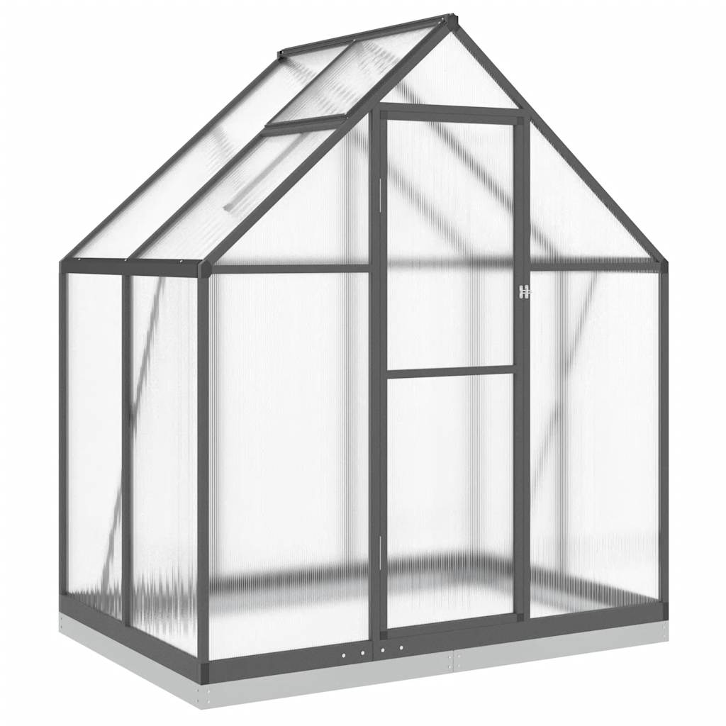 Vidaxl Tuinkas avec cadre de base 169x114x202 cm Couleur d'anthracite en aluminium