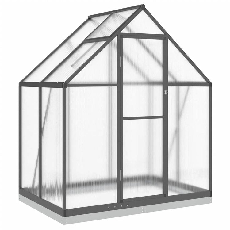 Vidaxl Tuinkas avec cadre de base 169x114x202 cm Couleur d'anthracite en aluminium