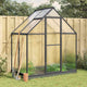 Vidaxl Tuinkas avec cadre de base 169x114x202 cm Couleur d'anthracite en aluminium