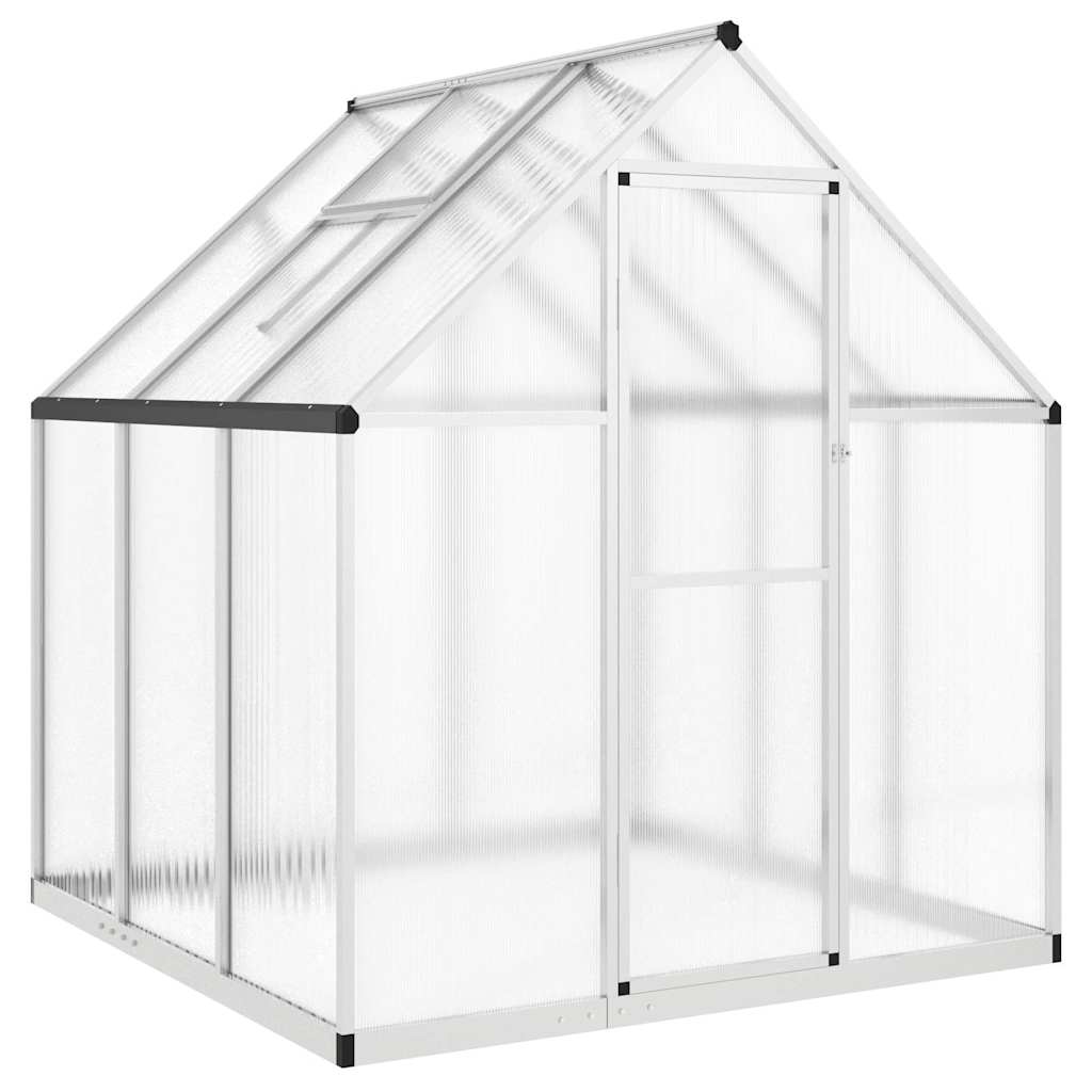 Vidaxl tuinkas avec cadre de base 169x169x195 cm en aluminium argent couleur