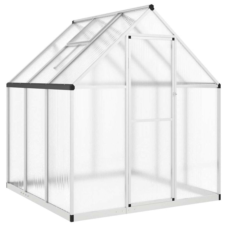 Vidaxl tuinkas avec cadre de base 169x169x195 cm en aluminium argent couleur