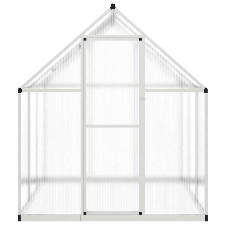 Vidaxl tuinkas avec cadre de base 169x169x195 cm en aluminium argent couleur