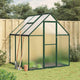 Vidaxl tuinkas avec cadre de base 169x169x195 cm vert aluminium