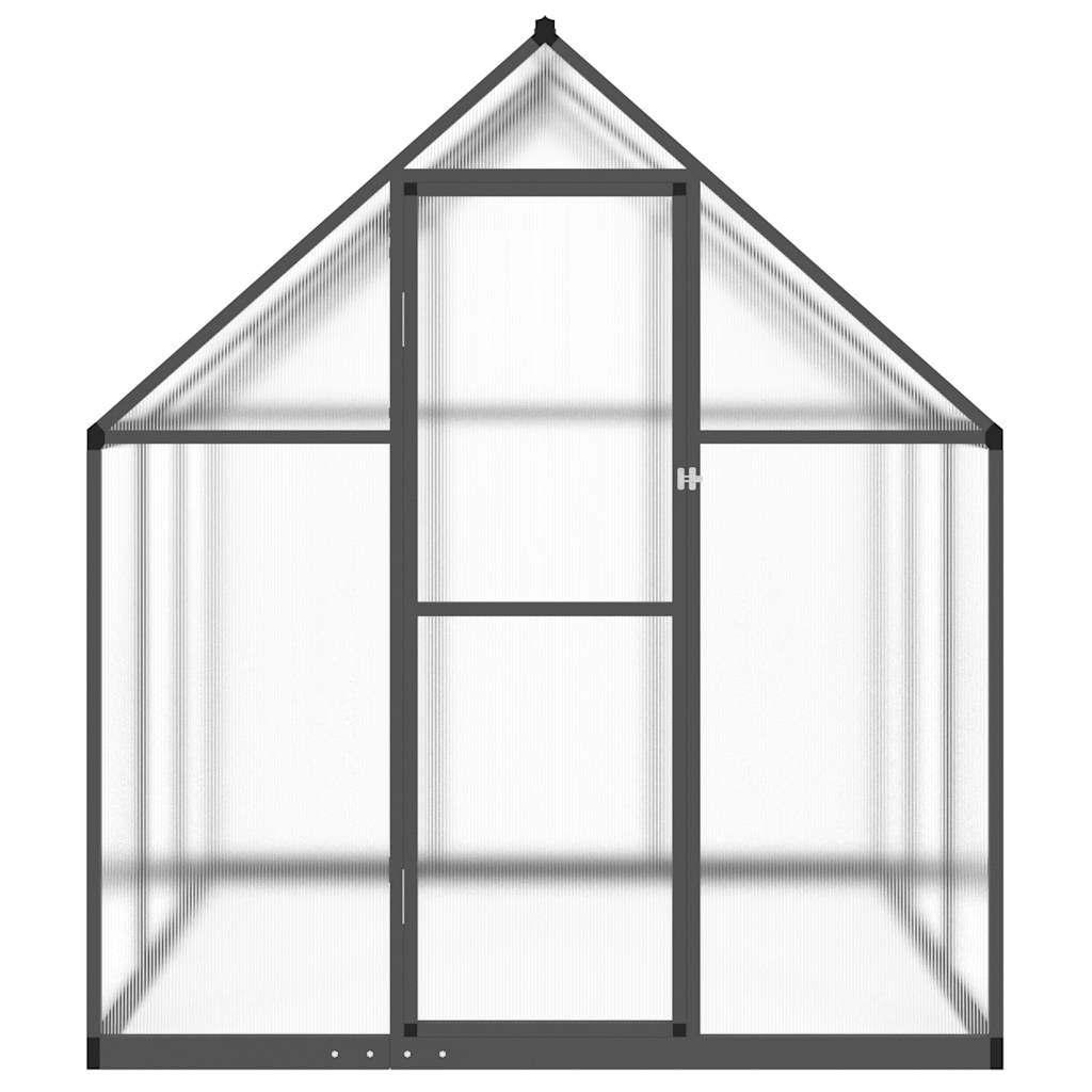 Vidaxl tuinkas avec cadre de base 169x169x195 cm couleur anthracite en aluminium