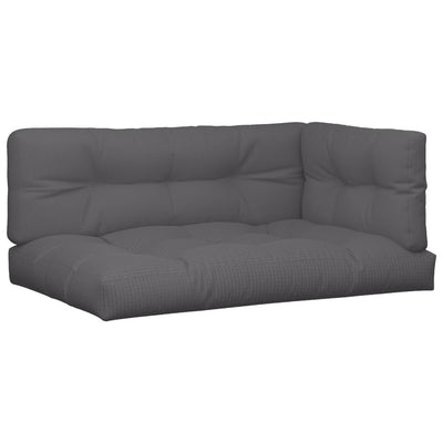 VidaXL coussins de palette 3 pcs tissu anthracite