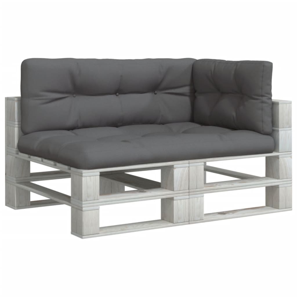 VidaXL coussins de palette 3 pcs tissu anthracite