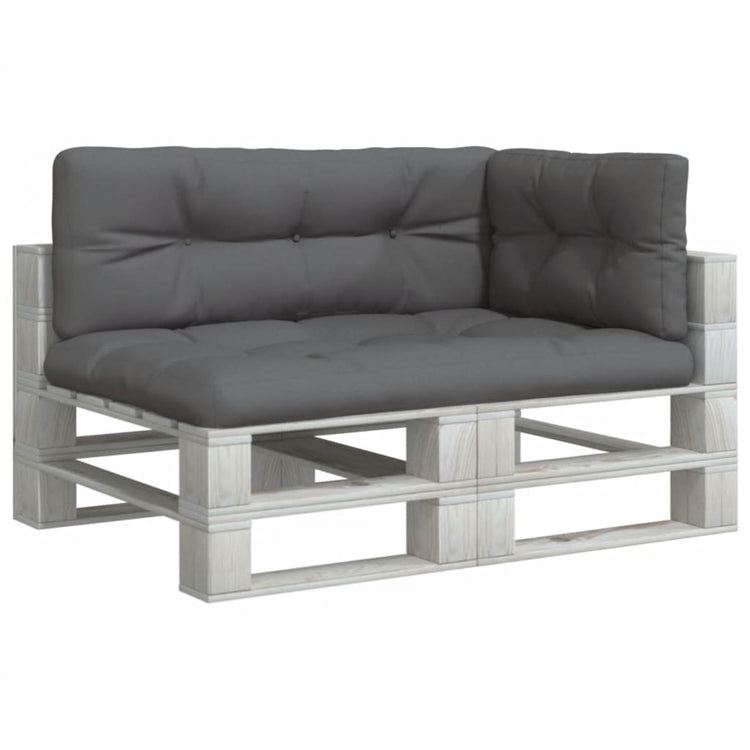VidaXL coussins de palette 3 pcs tissu anthracite