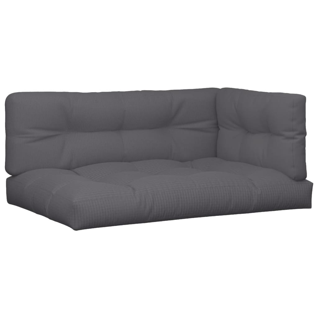 VidaXL coussins de palette 5 pcs tissu anthracite