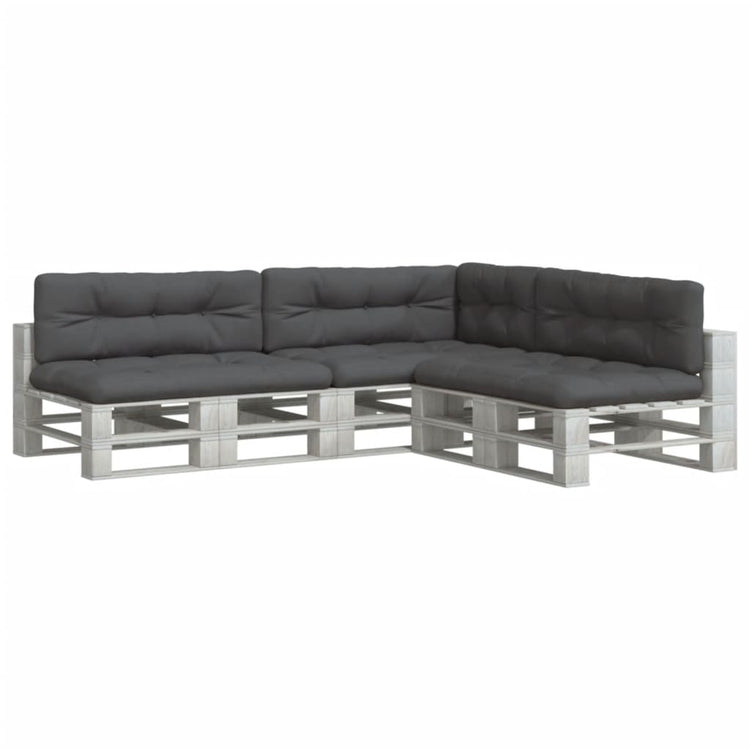 VidaXL coussins de palette 7 pcs tissu, anthracite