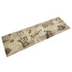 Vidaxl Cuisine tapis lavable Impression de café 45x150 cm en velours marron