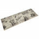 Vidaxl Cuisine tapis lavable Café lavable 60x180 cm Gray en velours