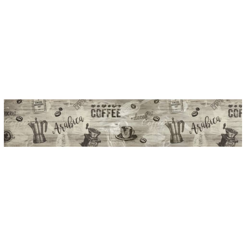 Vidaxl Cuisine tapis lavable Café lavable 60x300 cm Gray en velours