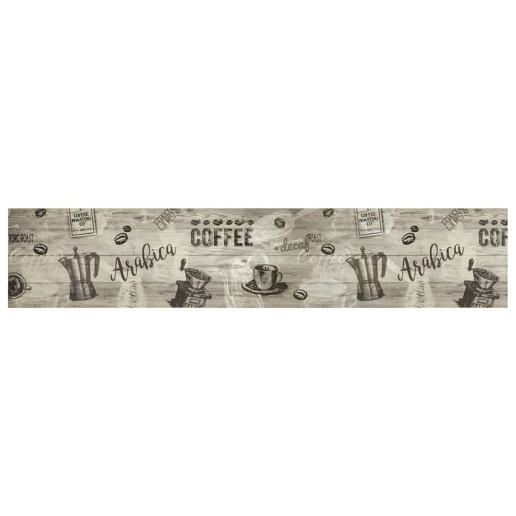 Vidaxl Cuisine tapis lavable Café lavable 60x300 cm Gray en velours