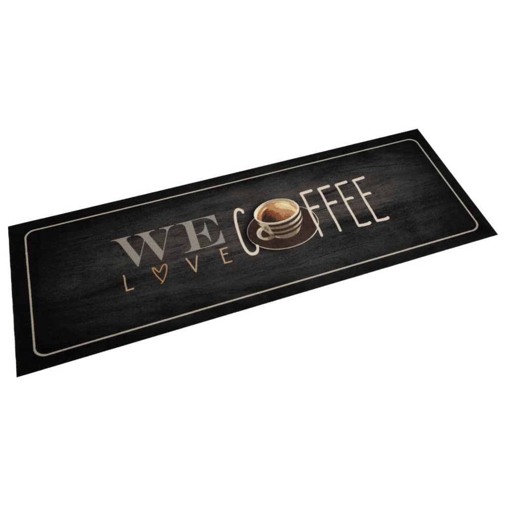 Vidaxl Cuisine Mat Text de café lavable 60x180 cm Velvet