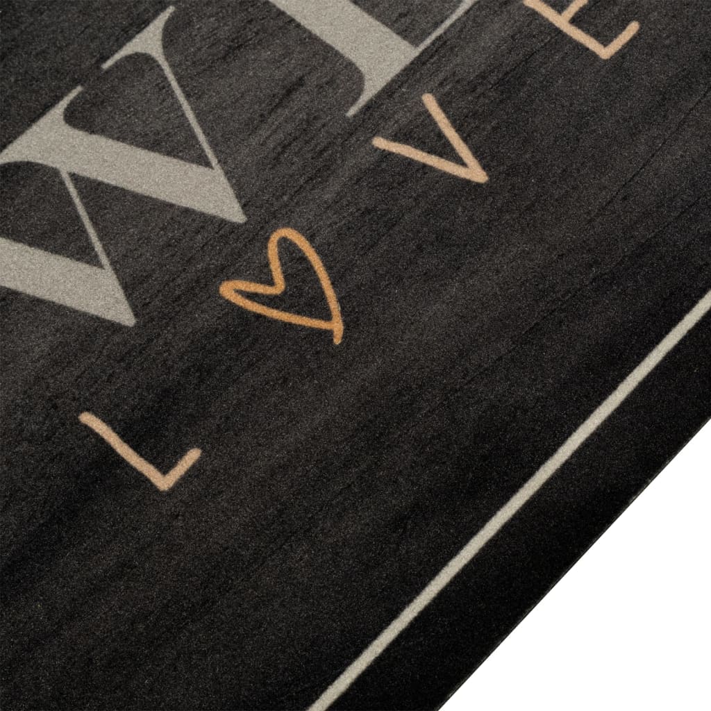 Vidaxl Cuisine Mat Text de café lavable 60x180 cm Velvet