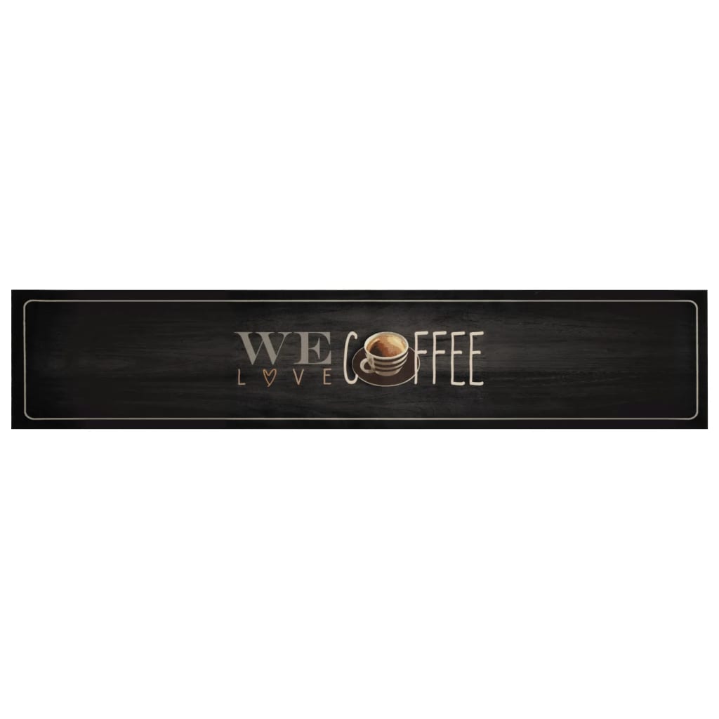 Vidaxl Cuisine Mat Text de café lavable 60x300 cm Velvet