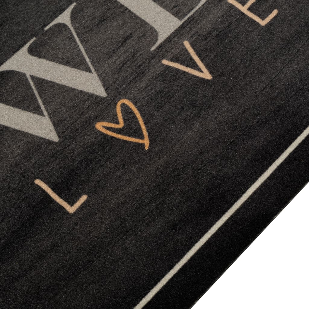 Vidaxl Cuisine Mat Text de café lavable 60x300 cm Velvet