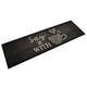 Vidaxl Kity Mat Washable Cup Imprime 45x150 cm Velvet noir
