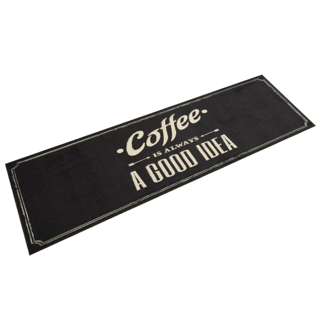 Vidaxl Cuisine Mat Text de café lavable 45x150 cm Velvet