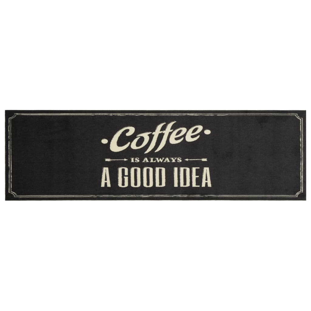 Vidaxl Cuisine Mat Text de café lavable 45x150 cm Velvet
