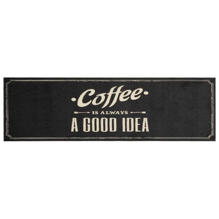 Vidaxl Cuisine Mat Text de café lavable 45x150 cm Velvet