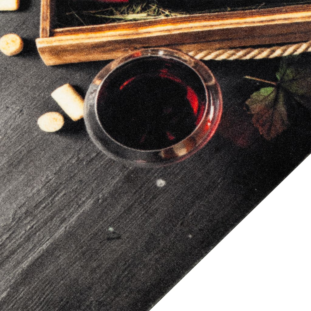 Vidaxl Cuisine Mat Wasable Wine Sprint gratuit Sprint 45x150 cm Velvet