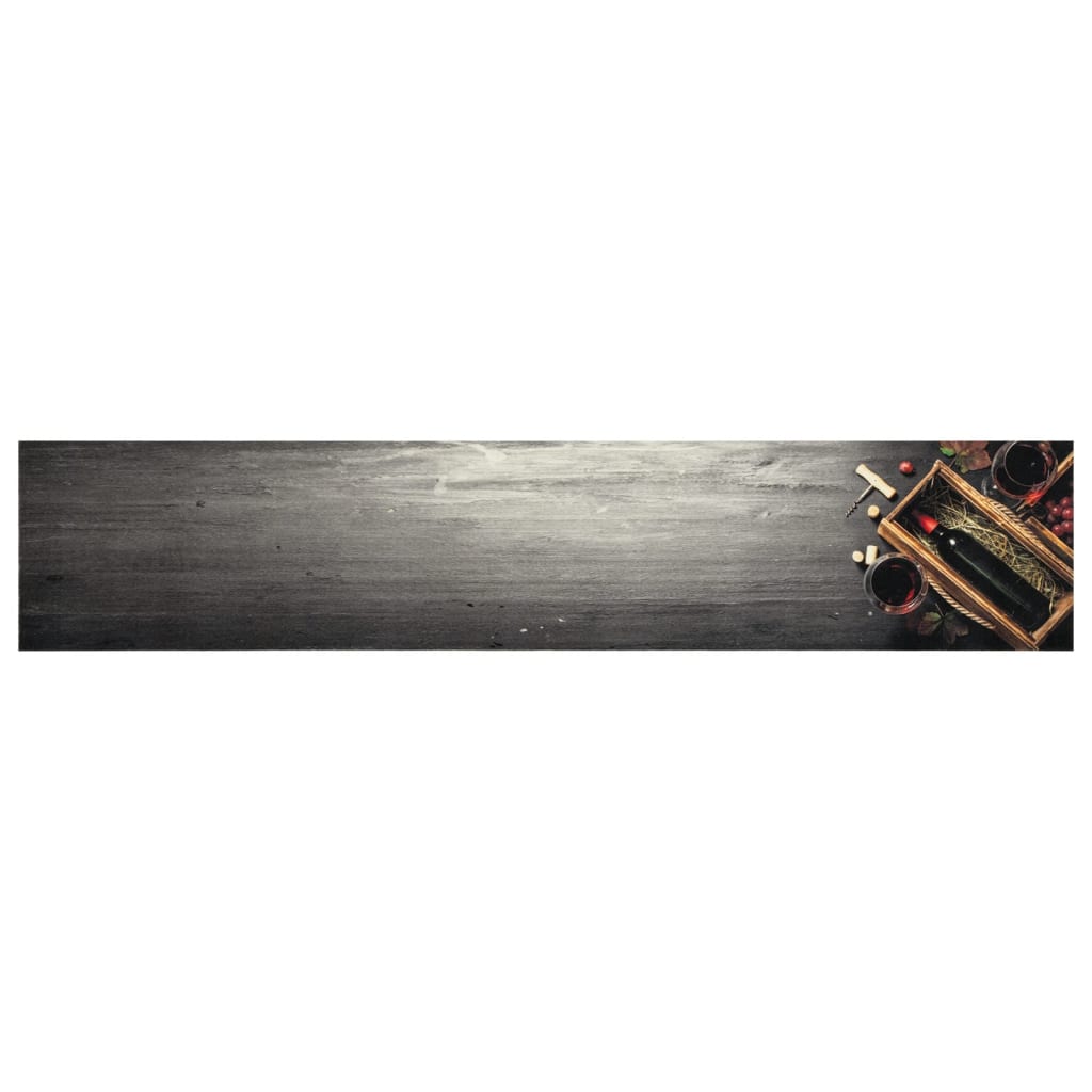 Vidaxl Cuisine Mat Wasable Wine Freaks 60x300 cm Velvet