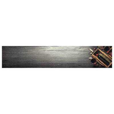 Vidaxl Cuisine Mat Wasable Wine Freaks 60x300 cm Velvet