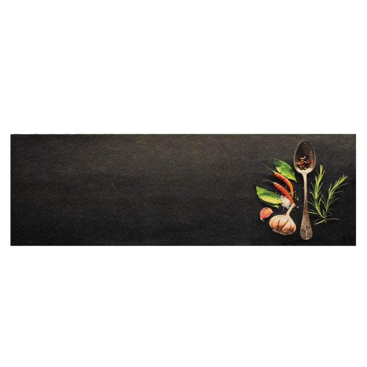 Vidaxx tapis de cuisine lavable imprimé à base de plantes 60x180 cm velours