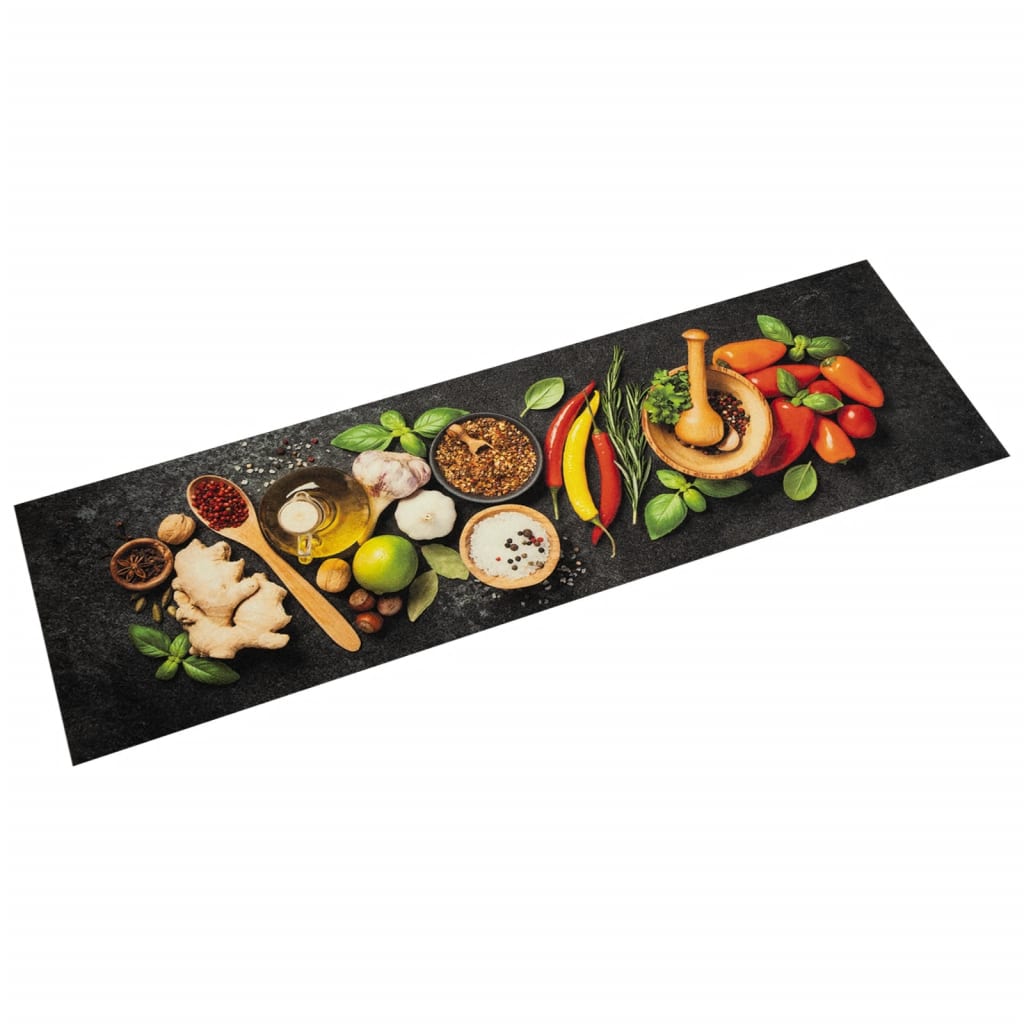 Vidaxl kat kat wasable Herb Print 45x150 cm Velvet