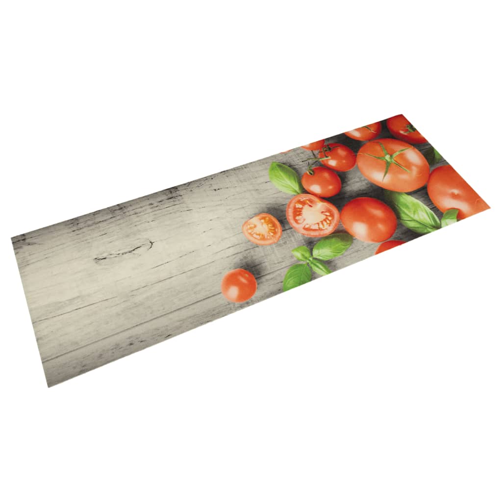 Vidaxl Cuisine Mat Washable Tomato Print 45x150 cm Velvet