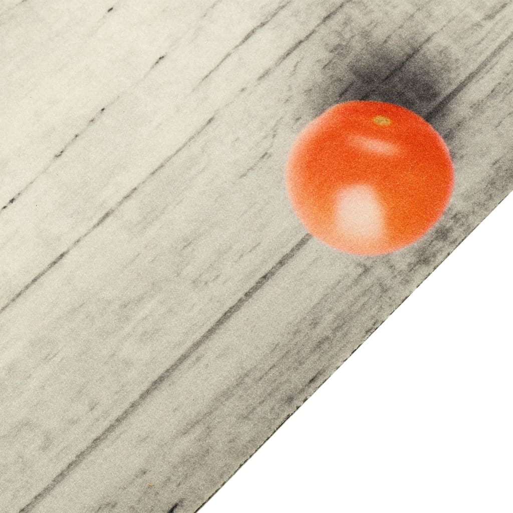 Vidaxl Cuisine Mat Washable Tomato Print 45x150 cm Velvet