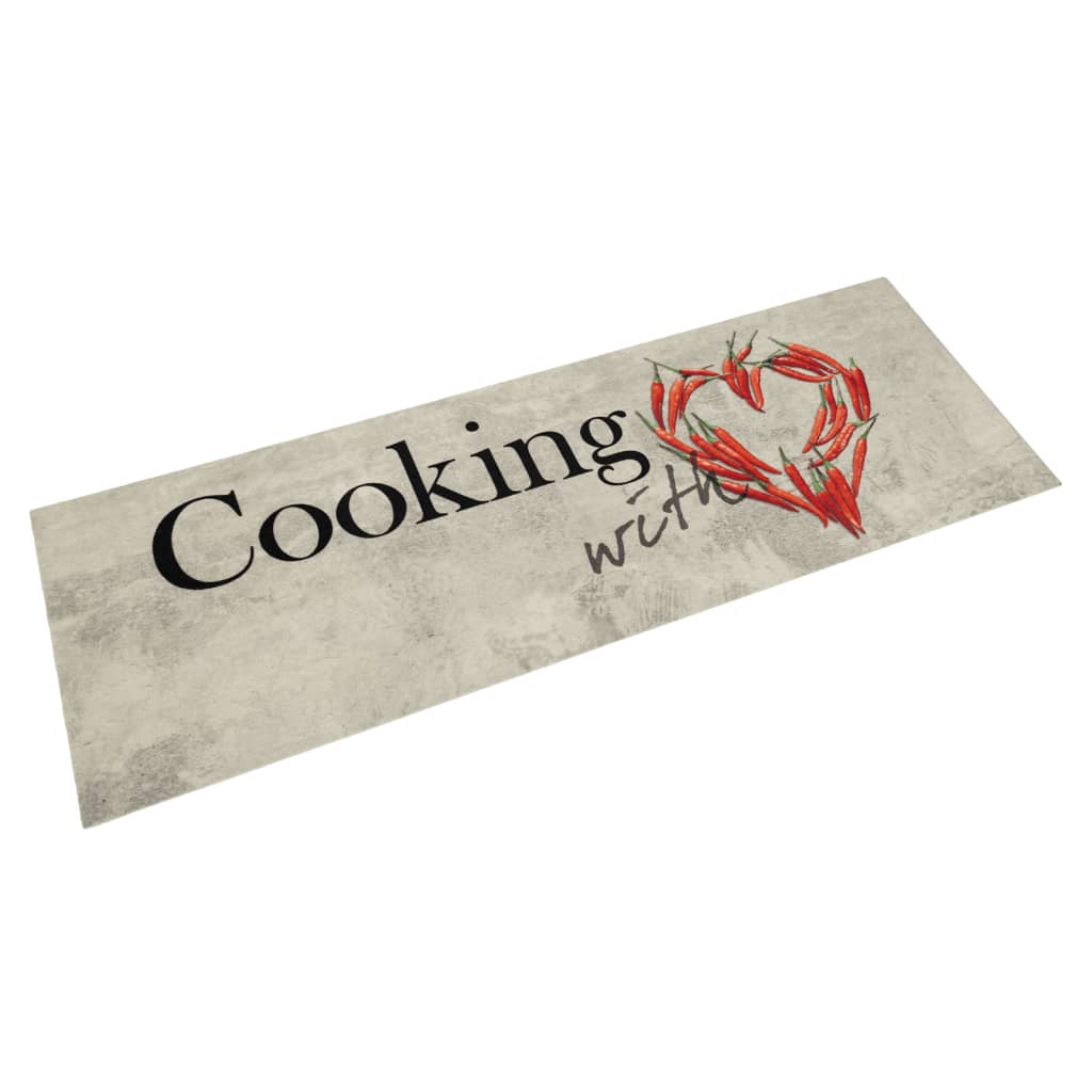 Vidaxl Cuisine Mat Text de poivre lavable 45x150 cm Velvet