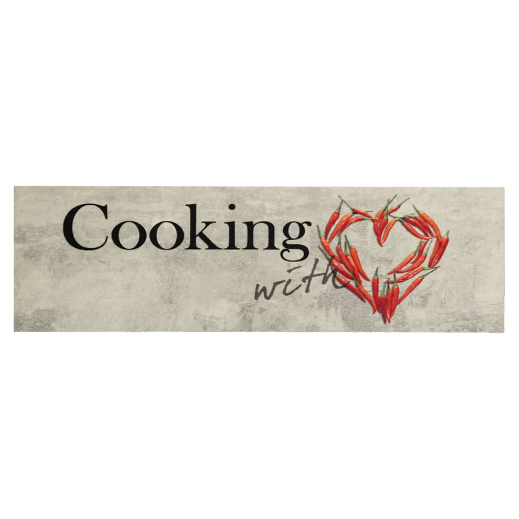 Vidaxl Cuisine Mat Text de poivre lavable 45x150 cm Velvet