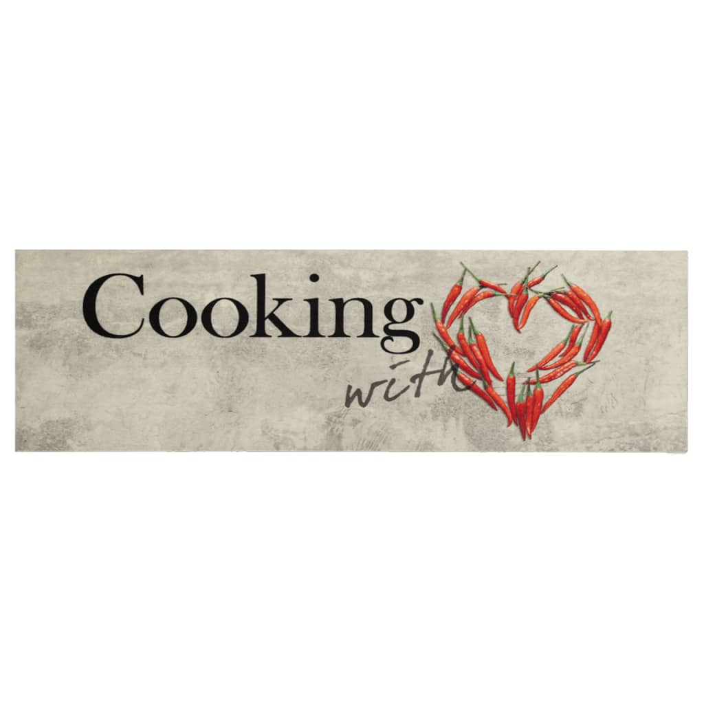 Vidaxl Cuisine Mat Text de poivre lavable 60x180 cm Velvet