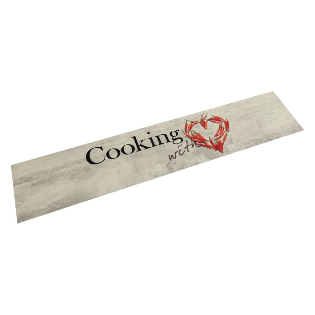 Vidaxl Cuisine Mat Text de poivre lavable 60x300 cm Velvet
