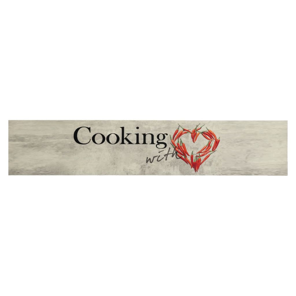 Vidaxl Cuisine Mat Text de poivre lavable 60x300 cm Velvet