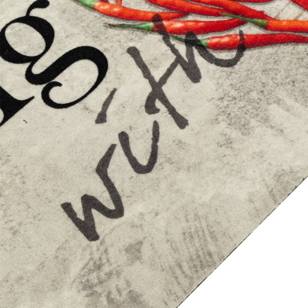Vidaxl Cuisine Mat Text de poivre lavable 60x300 cm Velvet